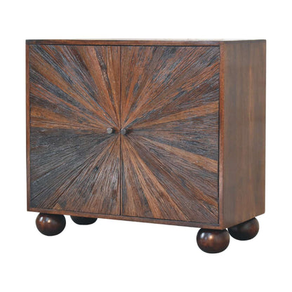 Walnut finish sideboard made from mango wood