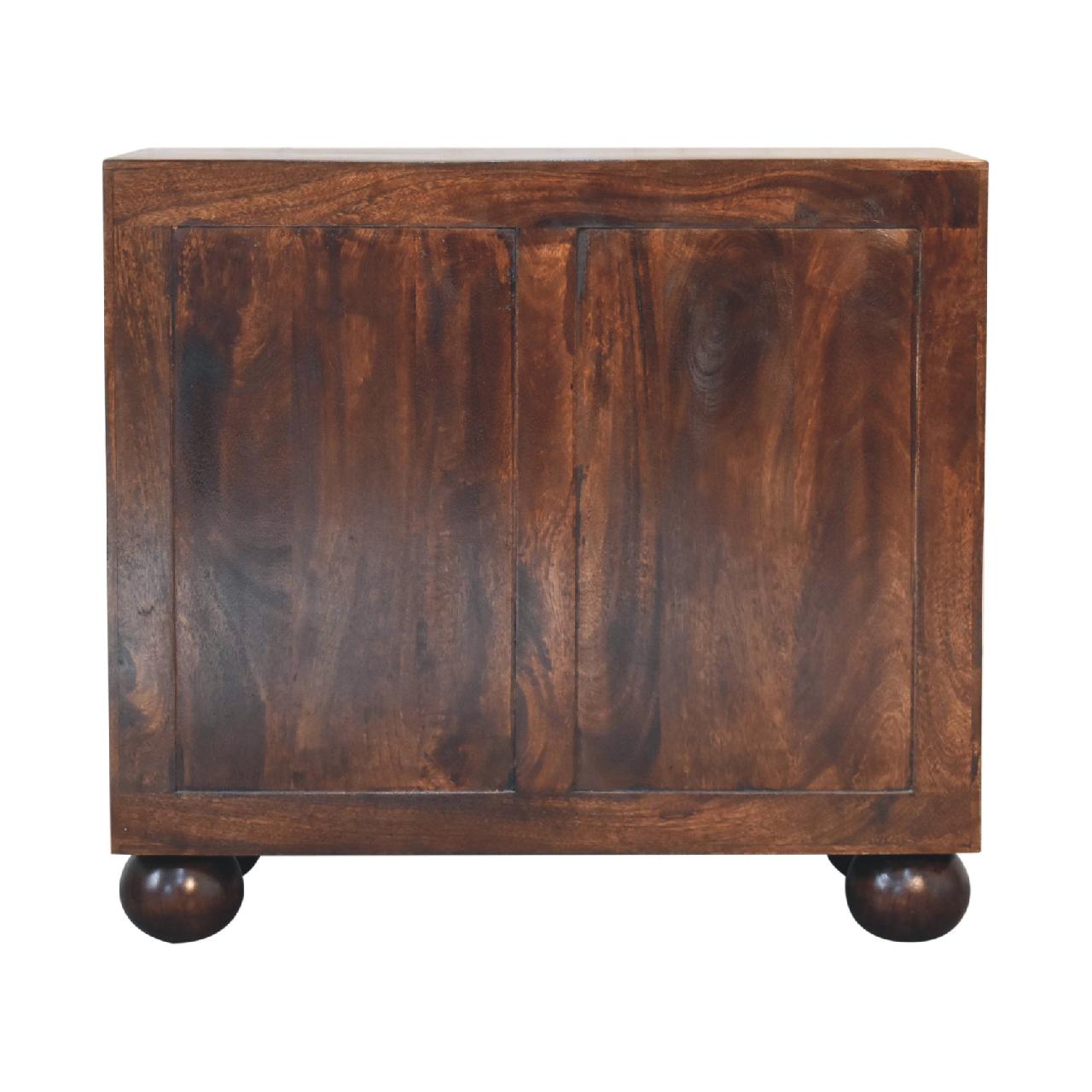 Walnut finish sideboard made from mango wood