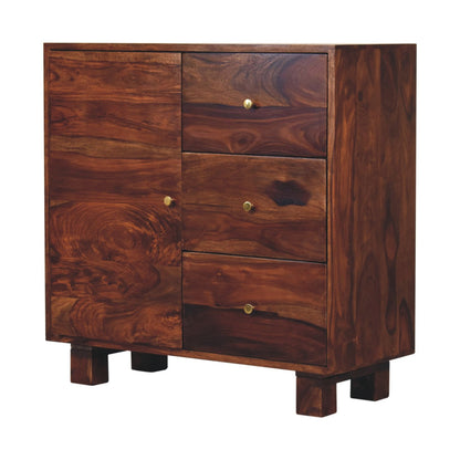 Sideboard with 3 drawers mango wood