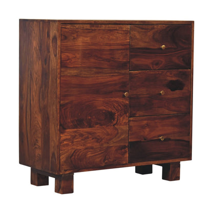 Sideboard with 3 drawers mango wood