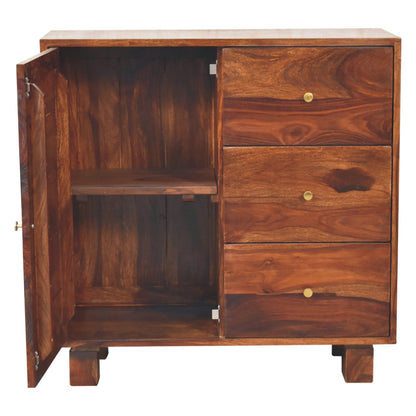 Sideboard with 3 drawers mango wood