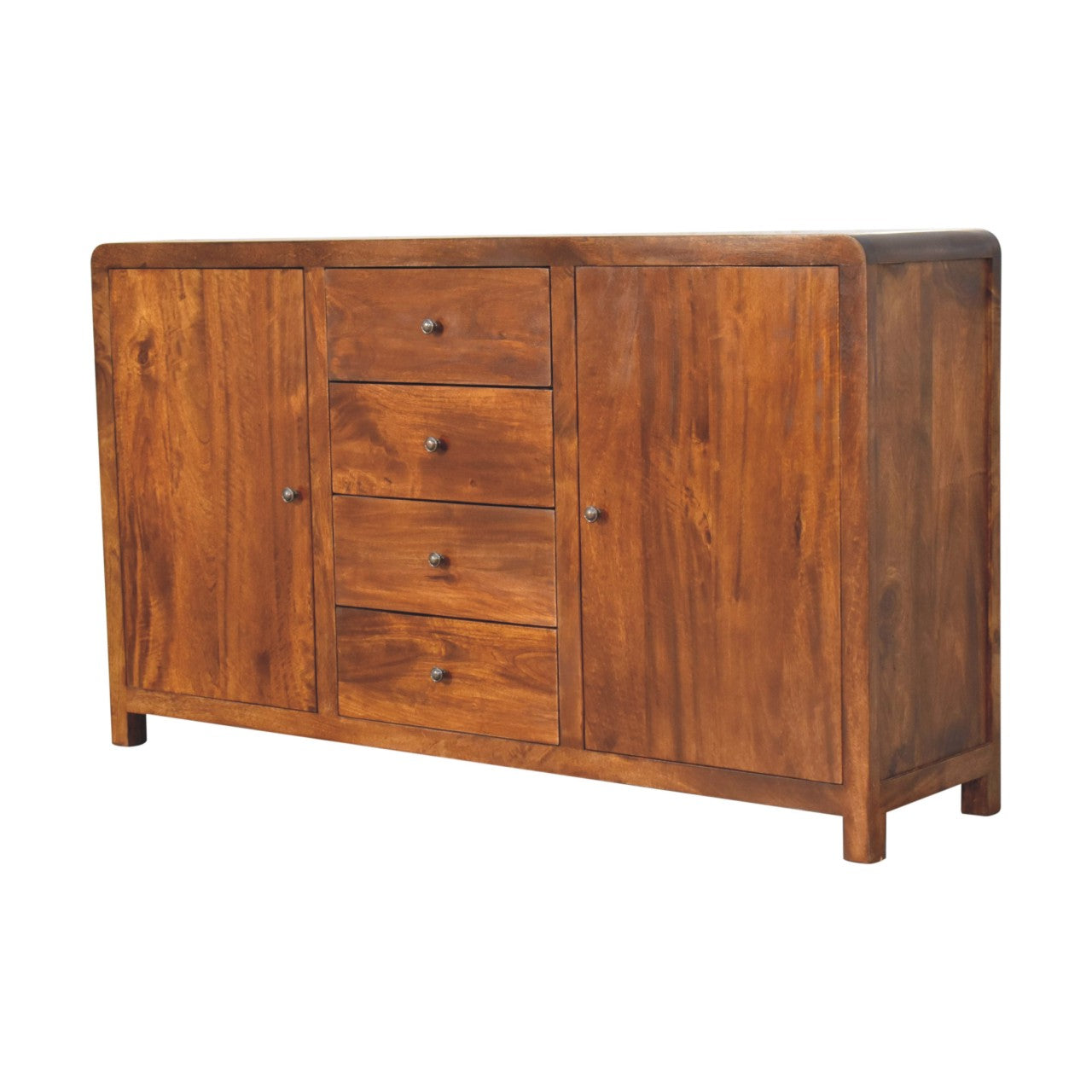 Chestnut finish mango wood sideboard