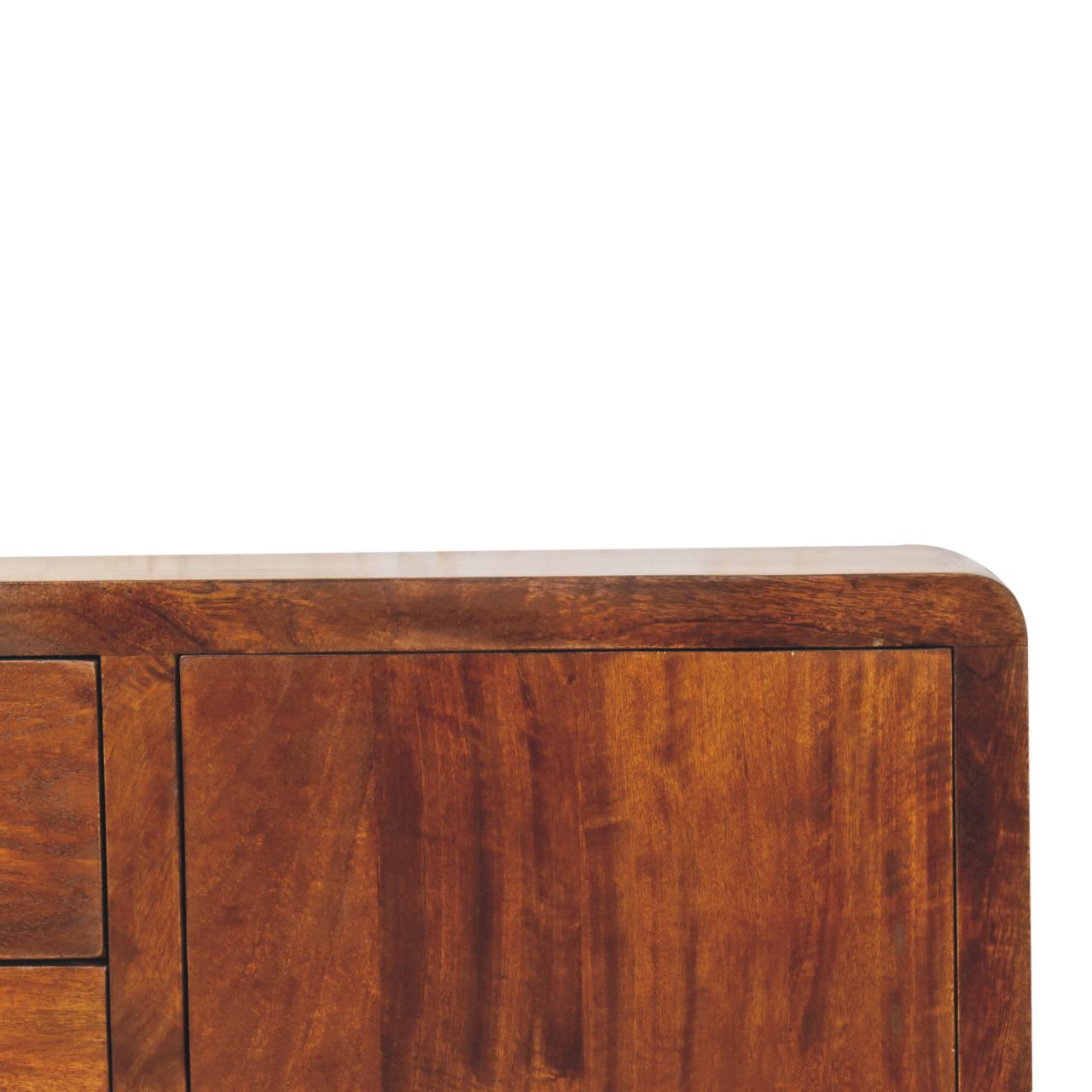 Chestnut finish mango wood sideboard