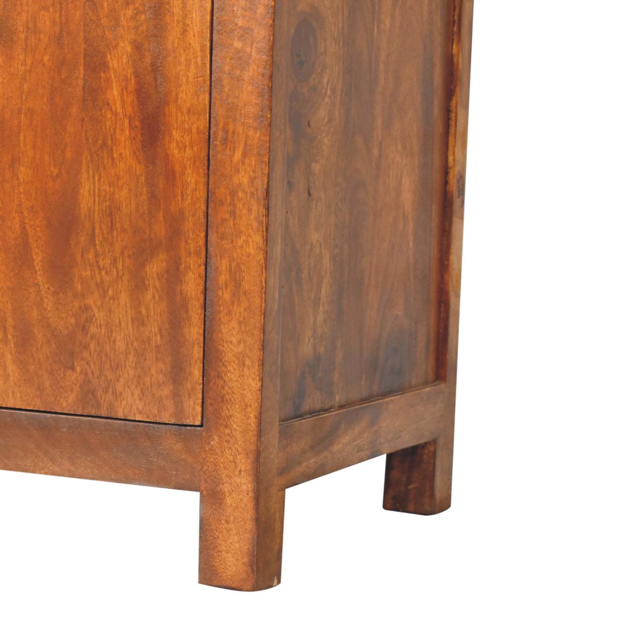 Chestnut finish mango wood sideboard