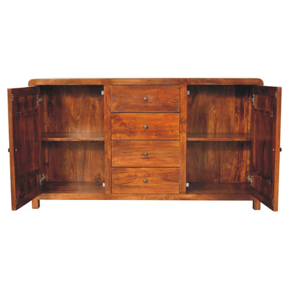 Chestnut finish mango wood sideboard