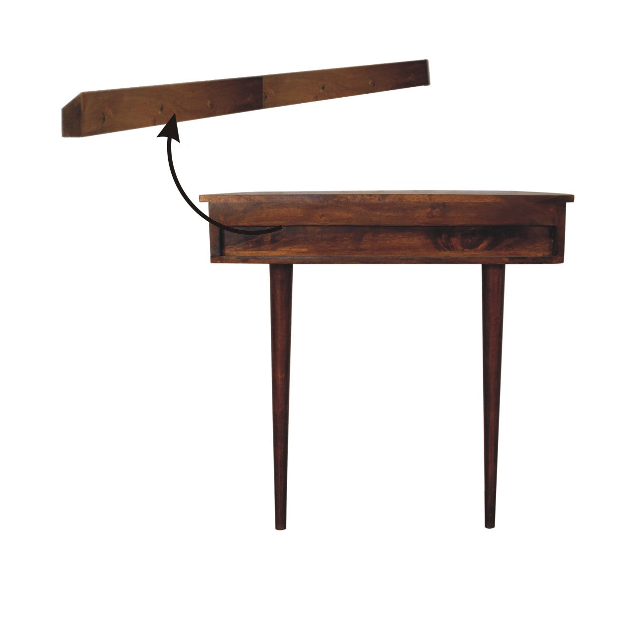 Esther Backless Wooden Console Table