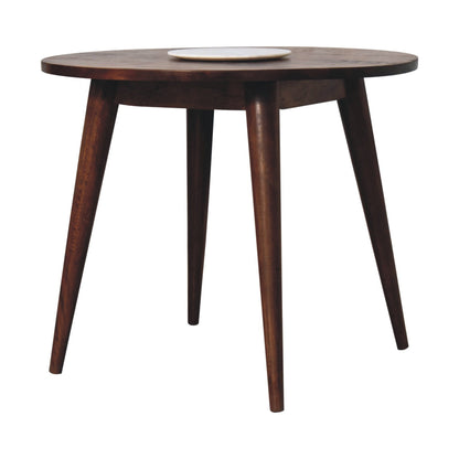 Nordic mango wood round table