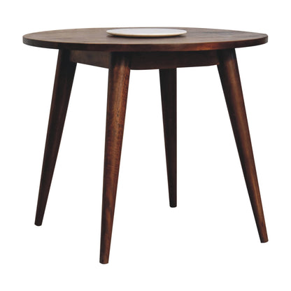 Nordic mango wood round table