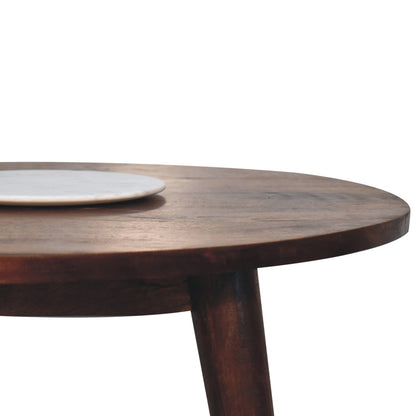 Nordic mango wood round table