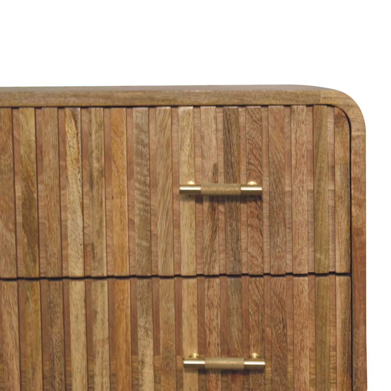 Mango wood chest of drawers with 3 drawers