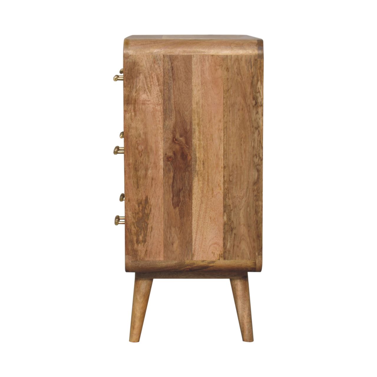 Mango wood chest of drawers with 3 drawers