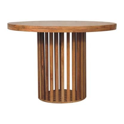 Mango wood round dining table