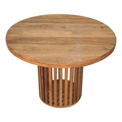 Mango wood round dining table