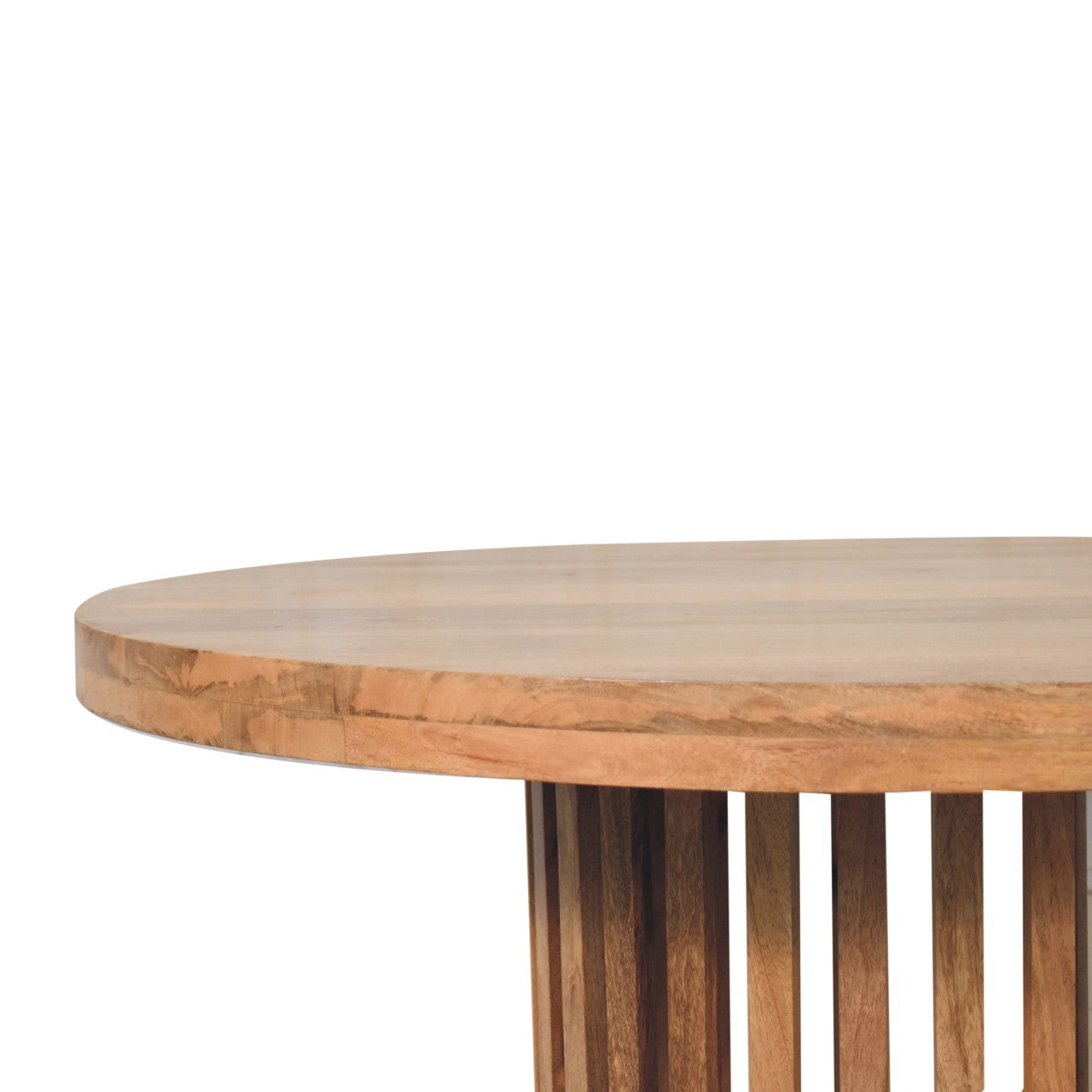 Mango wood round dining table