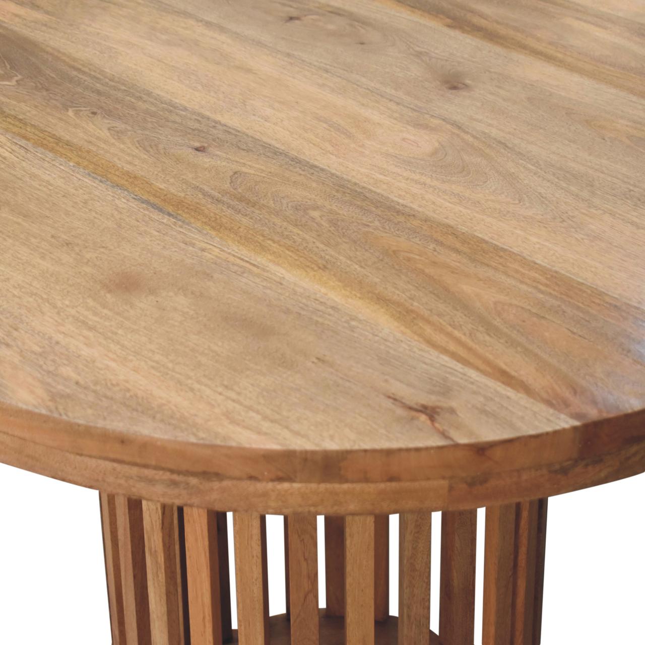 Mango wood round dining table