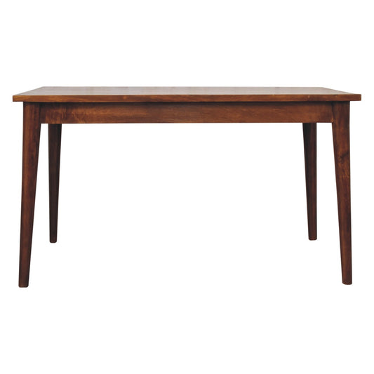 Mango wood chestnut finish dining table