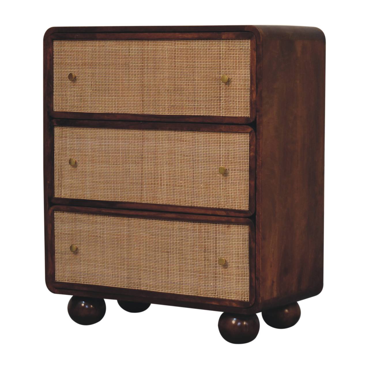 Mango wood chest of drawers