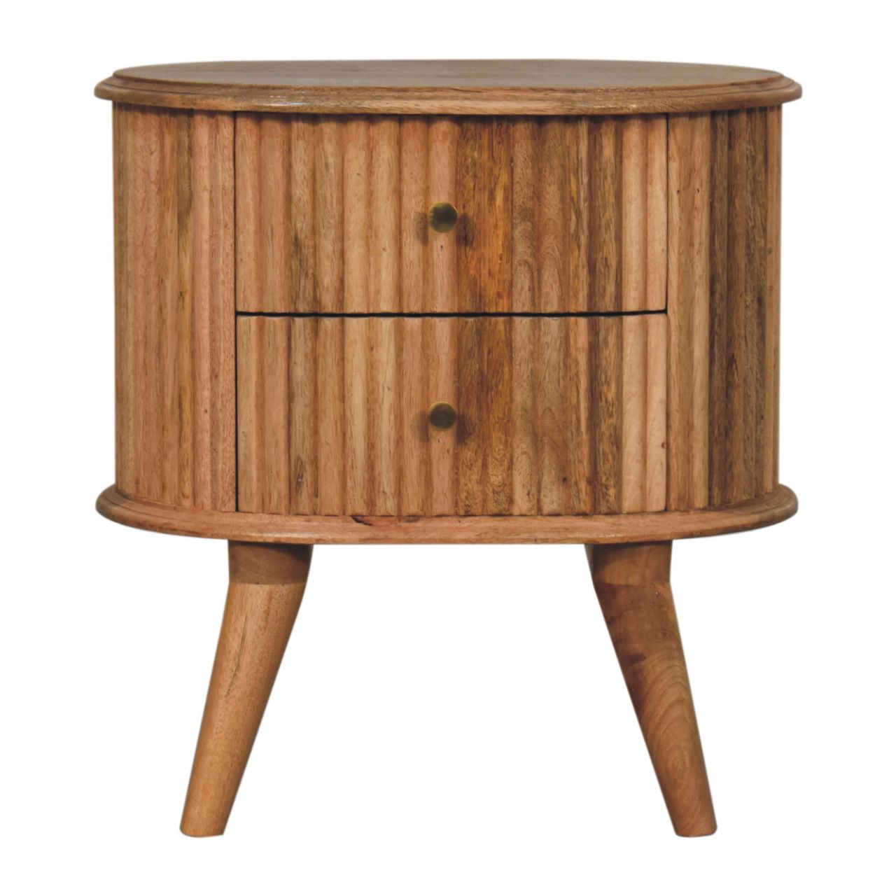 Mango wood nordic bedside table