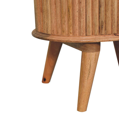 Mango wood nordic bedside table