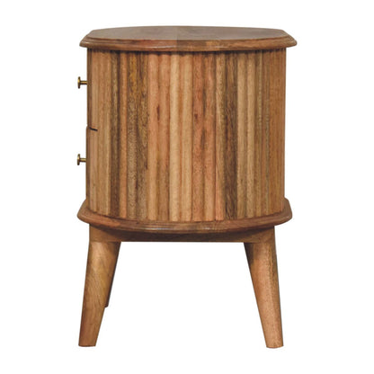 Mango wood nordic bedside table