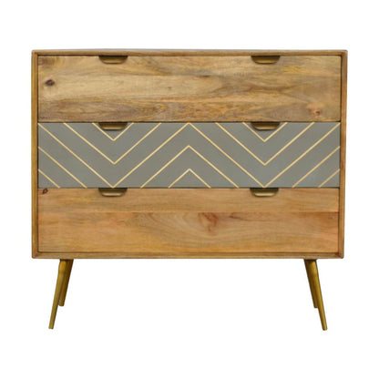 Cement & Brass Inlay Chest