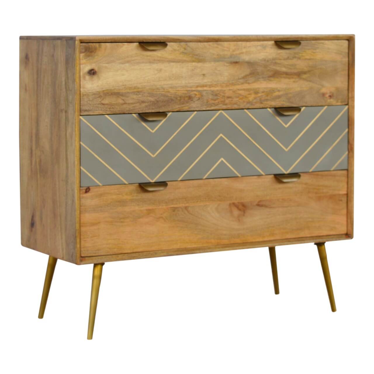 Cement & Brass Inlay Chest