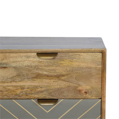 Cement & Brass Inlay Chest