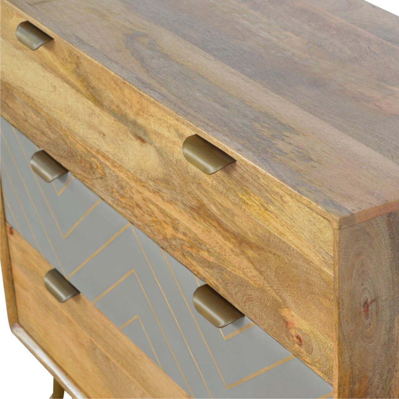 Cement & Brass Inlay Chest