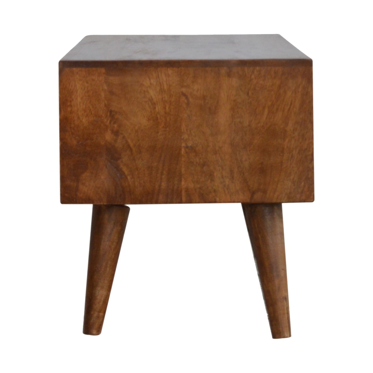 Prism coffee table chestnut finish, mango wood