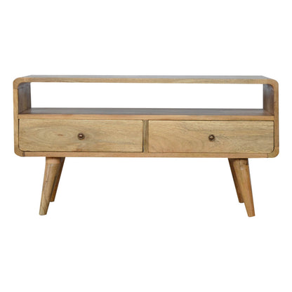 TV Unit made from mango Wood in Oak Finish