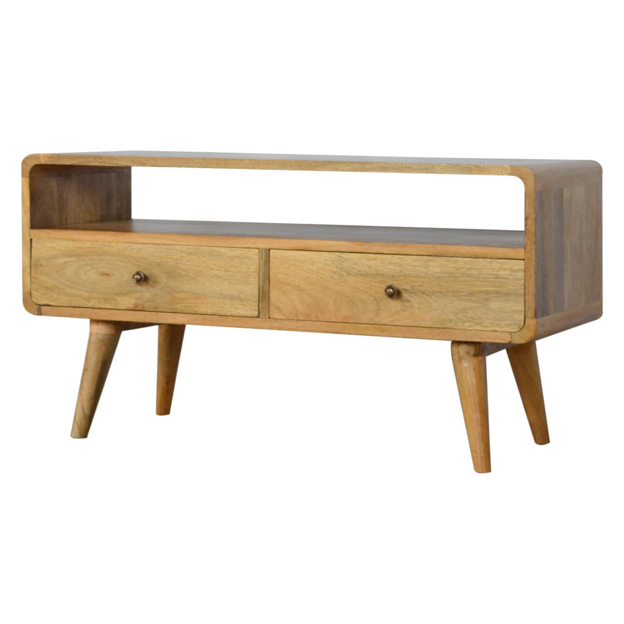 TV Unit made from mango Wood in Oak Finish