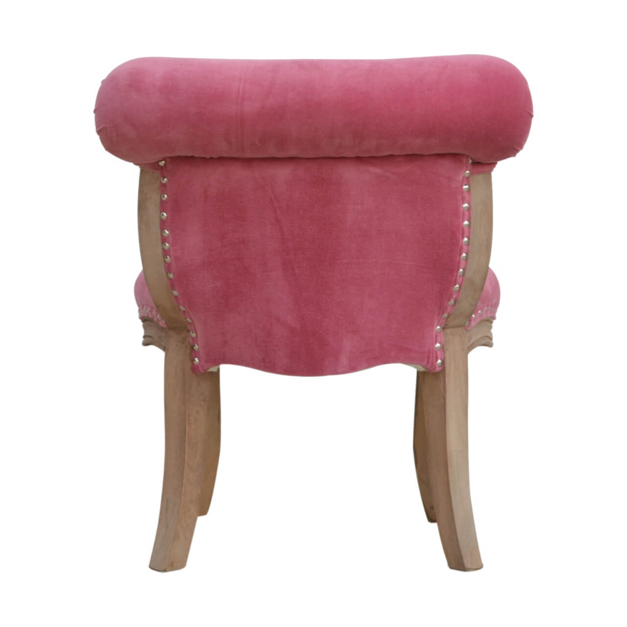 Pink Velvet Studded Chair