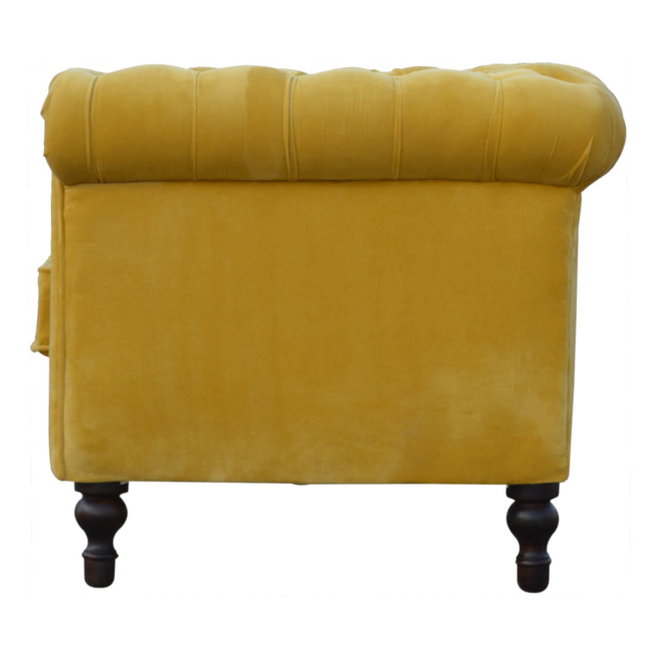 Mustard Chesterfield Sofa made from mango wood