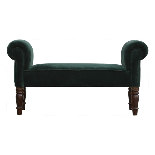 Emerald green bench