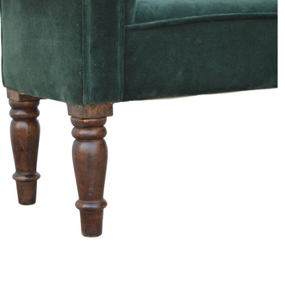 Emerald green bench