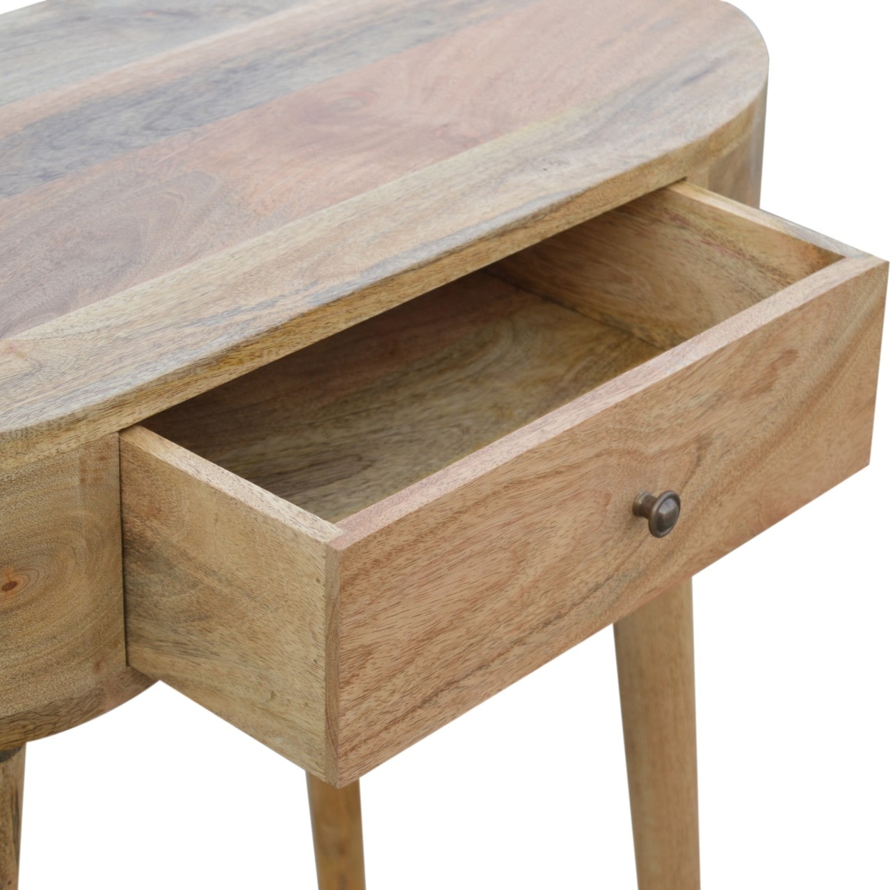 Console table with 1 drawer made from mango wood