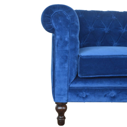 Royal Blue Chesterfield Sofa