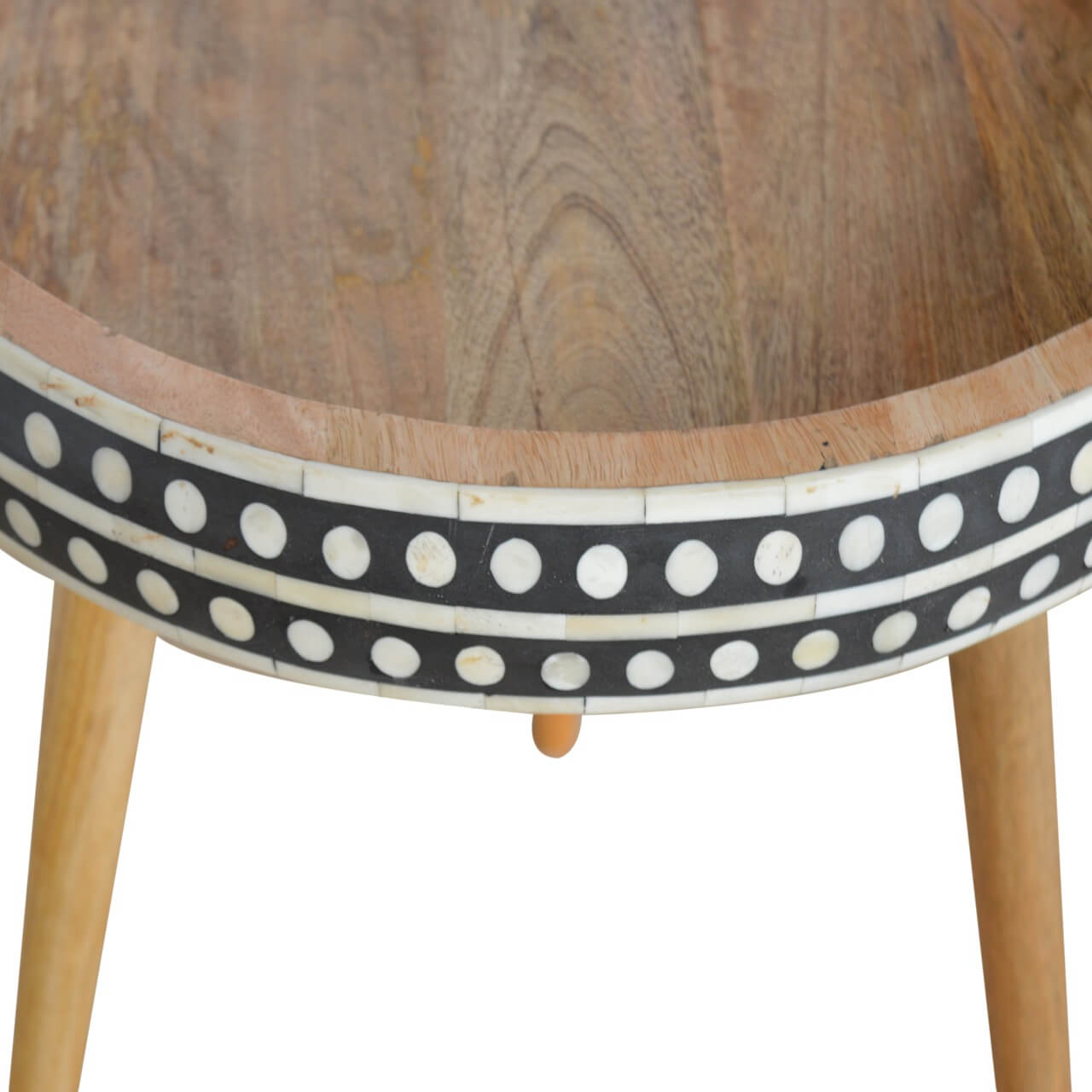 Bone Inlay End Table