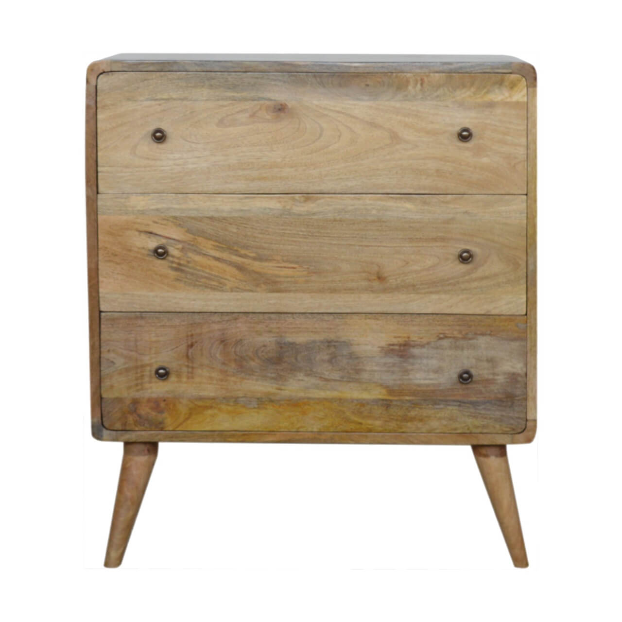 Chest with 3 drawers made from mango wood