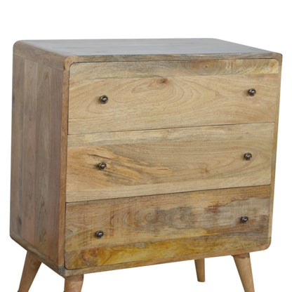 Chest with 3 drawers made from mango wood