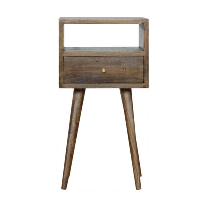 Small Bedside table, Grey Wash mango wood