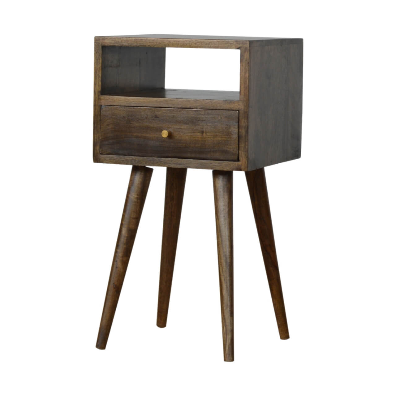 Small Bedside table, Grey Wash mango wood