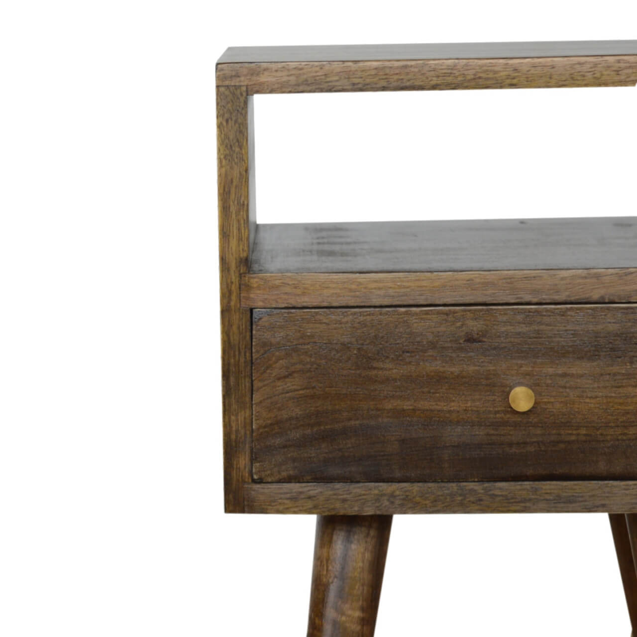 Small Bedside table, Grey Wash mango wood