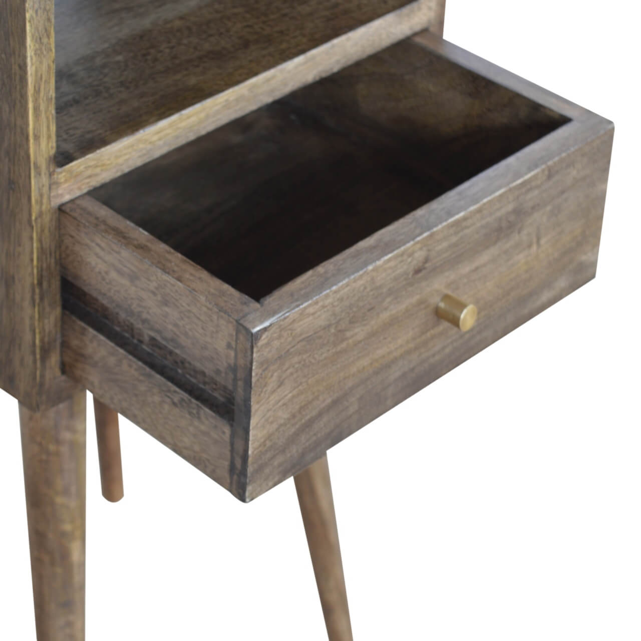 Small Bedside table, Grey Wash mango wood