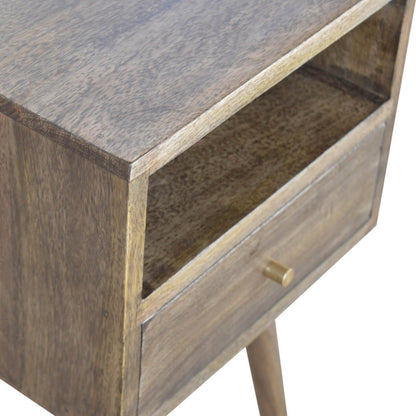 Small Bedside table, Grey Wash mango wood