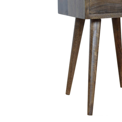 Small Bedside table, Grey Wash mango wood