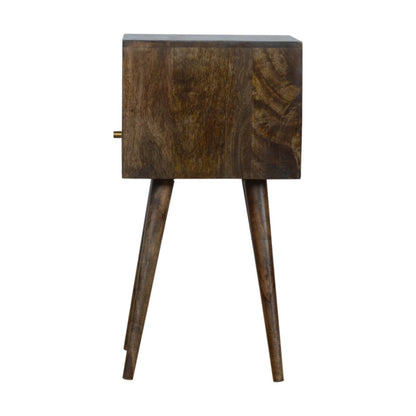 Small Bedside table, Grey Wash mango wood