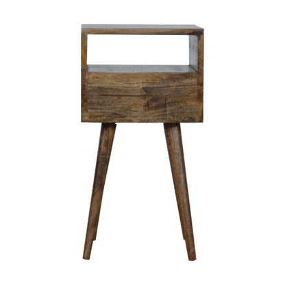 Small Bedside table, Grey Wash mango wood