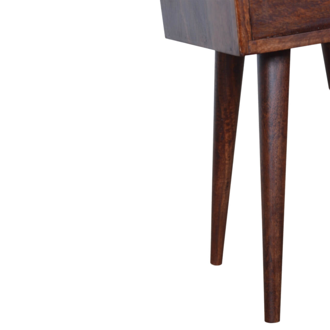 Cherry finish mango wood bedside table