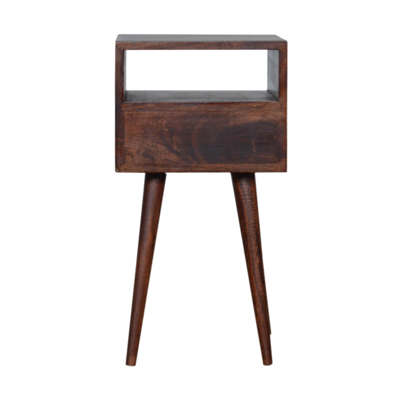 Cherry finish mango wood bedside table